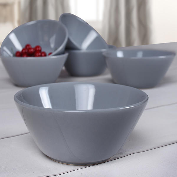 Messe Grey Hitit Suppenschüssel 14 Cm 6 Stück | Keramika