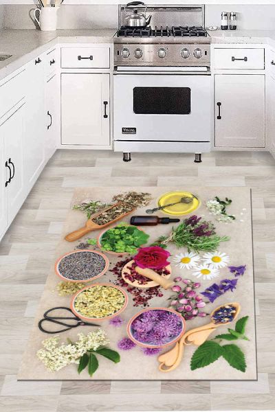Birkilim Yıkanabilir İpeksi Kaymaz Taban Mutfak Halısı | MLN-IP-HT-1564