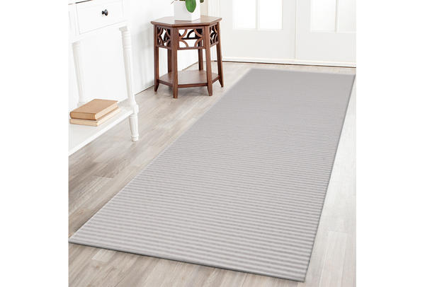 Aquamat Dekoratif Banyo Paspası | Polyester | Gri | 65cm | Aquamat-0012