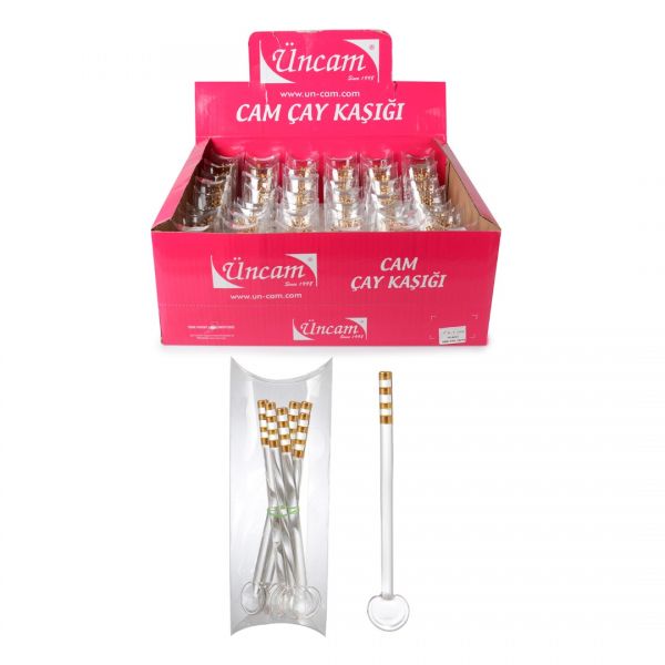 YALDIZLI GLASS TEA TAY 48x8 Box | IPEK-UNC002