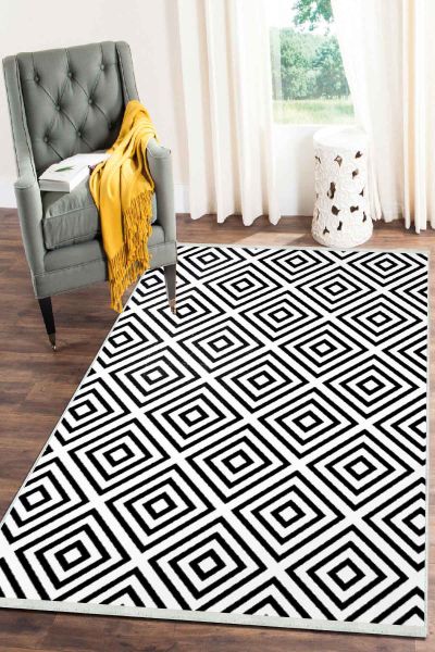 Birkilim Yıkanabilir Dekoratif Halı İpeksi Kaymaz Taban | MLN-IP-SD-159