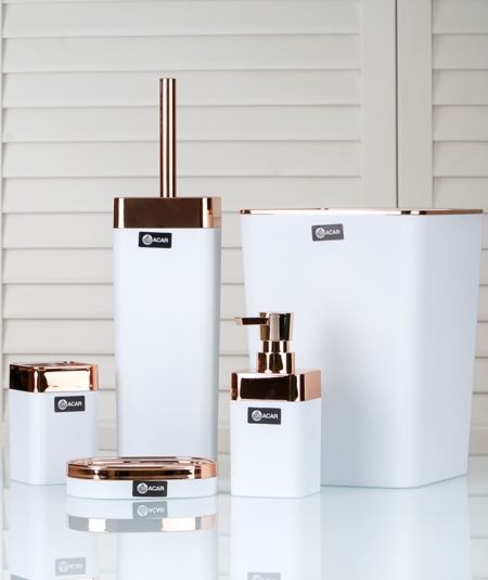 5Li Akrilik Banyo Seti - Bronz