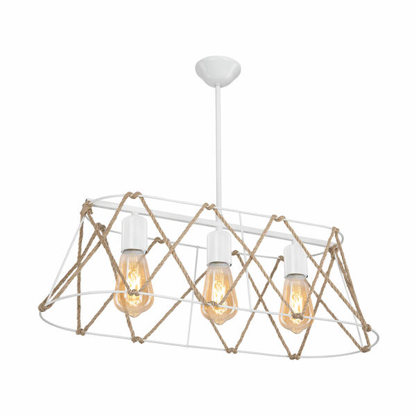 Evren 3Lü Sıralı Avize Beyaz