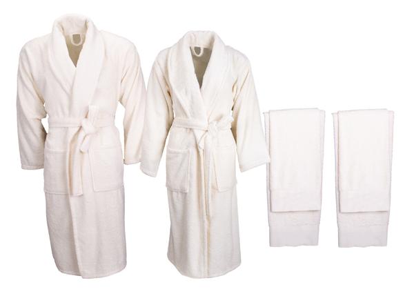 Minteks Soft 6-teiliges Familienset Creme-Creme