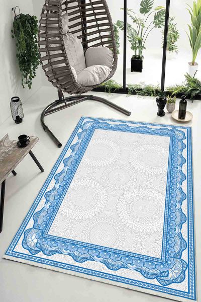 Birkilim Yıkanabilir Dekoratif Halı İpeksi Kaymaz Taban | MLN-IP-HK-019