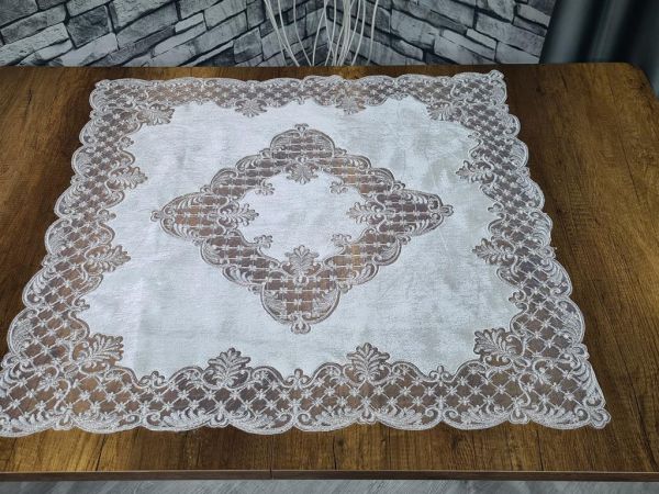 طقم غرفة جلوس ادفانس مخملي 5 قطع كريم