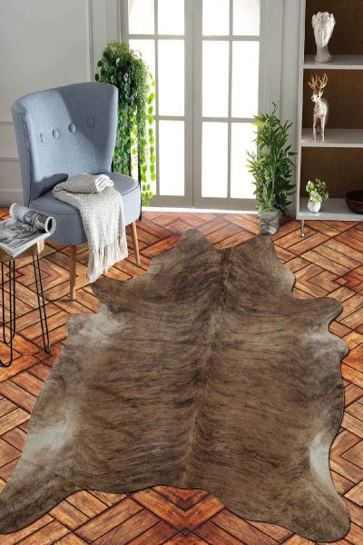 Birkilim Lazer Kesim Yıkanabilir İpeksi Kaymaz Taban Dekoratif Halı | MLN-IP-SD-054