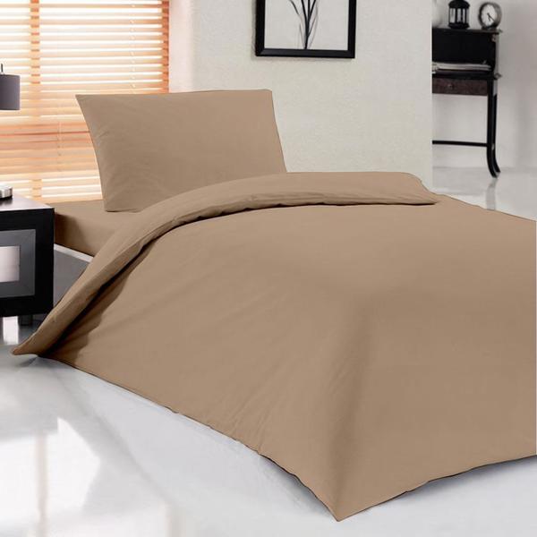 Ensemble de housse de couette simple Pure Cappucino