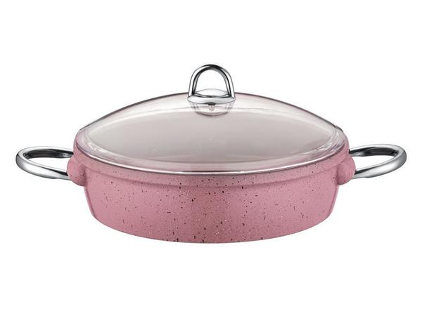 Taç Vision Döküm Basık Tencere | 26 cm | Pembe | TAC-3018