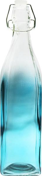 Treo Yağdanlık Cam Şişe 1 Litre | Klick Kapak | Mavi | Treo-blue