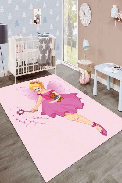 Birkilim Yıkanabilir İpeksi Kaymaz Taban Çocuk Odası Halısı | MLN-IP-SD-142