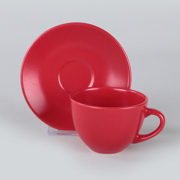 Matte Red Kera Tea Set 12 Pieces for 6 | Keramika