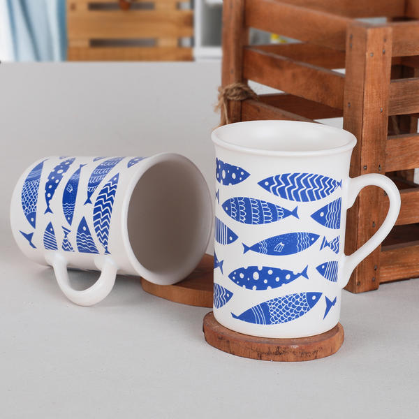 Blue Fish Kupa 10 Cm 2 Adet - 18302 | Keramika