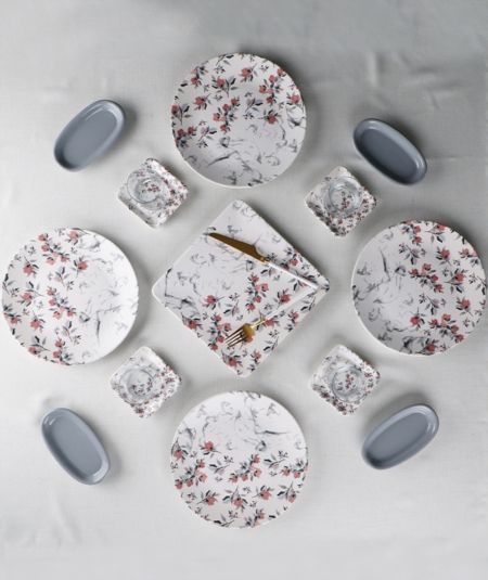 Acar Mutfak | Melrose 17 Parça 4 Kişilik Kahvaltı Takımı