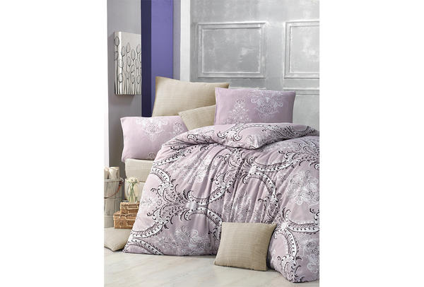 VictoriaHome Nevresim Takımı | Desenli | Lila | Ahenk | VH-AHENK-135x200