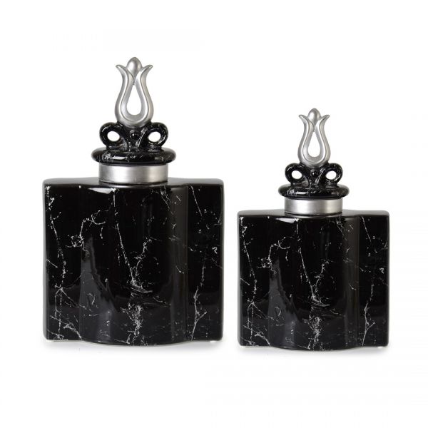 SEHZADE 2 TASSES OR NOIR | SILK-SRB646