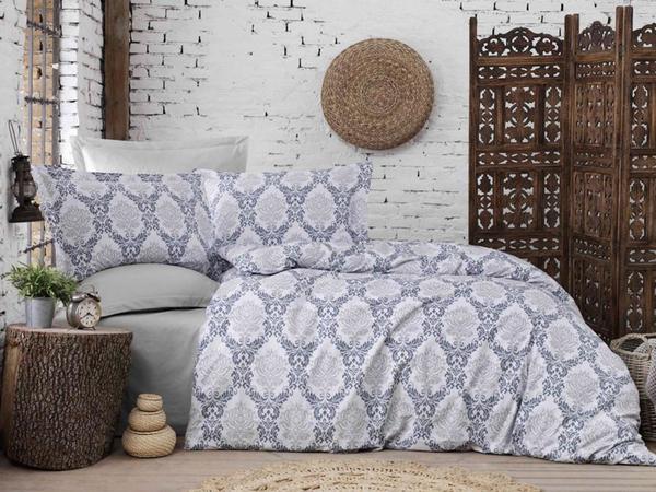 Alena Silver Çift Kişilik Nevresim Takımı Drop Petrol