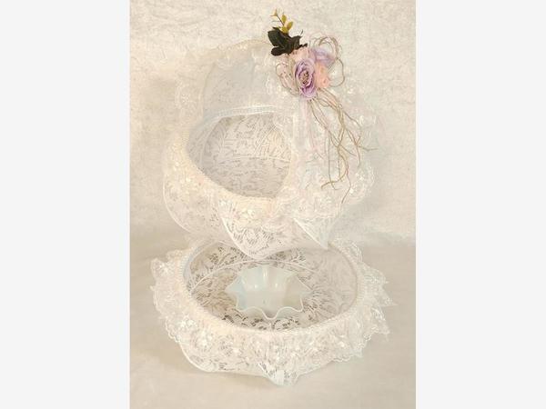 Buse Oval Henna Tray And Basket Cream