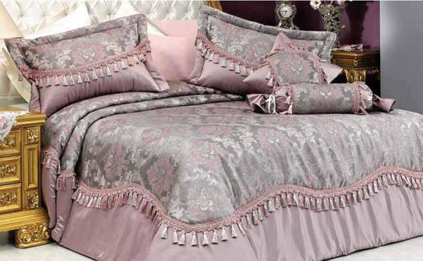 Vinaldi Sultani Yatak Örtüsü Eflatun | Vinaldi