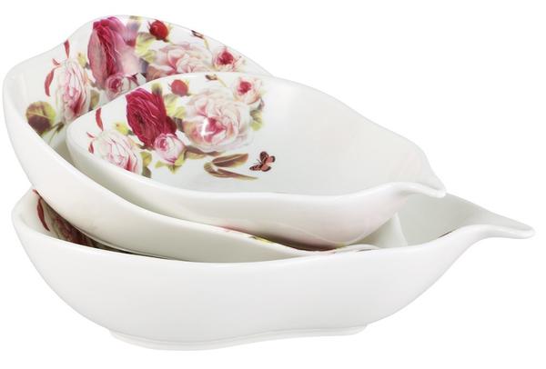 Duygu Nina 3 Parça Porselen Kase Seti | Pembe | DG-7036-P