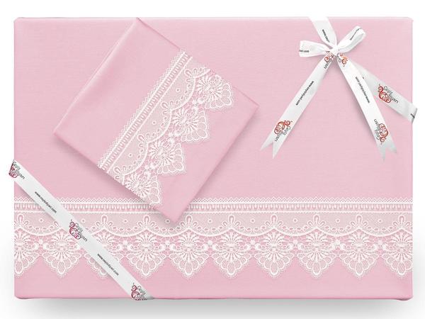 Ensemble housse de couette Kristal French Guipure Powder