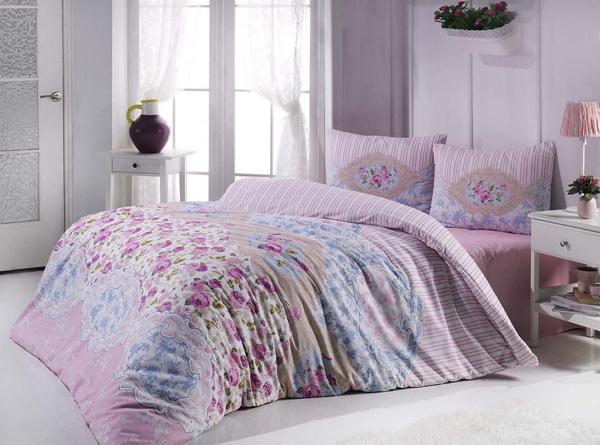 Ensemble housse de couette simple Minteks Daily Ranforce-Tamara