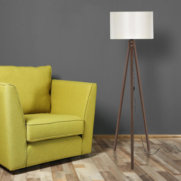 Tello Floor Lamp Walnut / finlin Cream