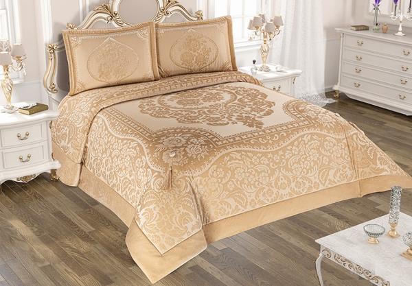 Belenay Çift Kişilik Yatak Örtüsü - Novella-A Cappucino