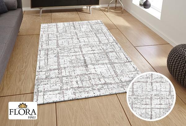 Flora Lavanta Collection Halı | Gri | F-1674A-Grey