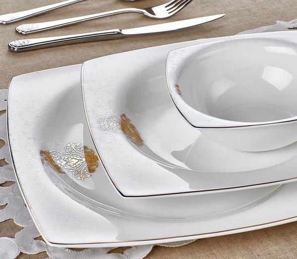 Neva Karina 60 Parça Premium Bone Yemek Takımı | 12 Kişilik | N2479