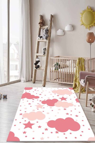 Birkilim Yıkanabilir İpeksi Kaymaz Taban Çocuk Odası Halısı | MLN-IP-HT-561