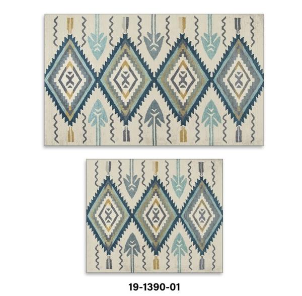 Bayev Nigra Djt. Ensemble de 2 tapis de bain Ensemble de garde-robe 1390 01