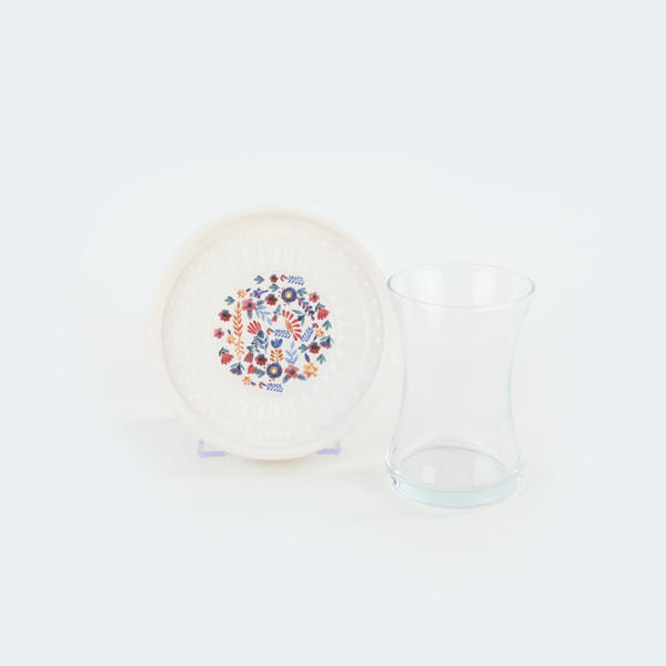 Springtime Yakamoz Cam Çay Takımı 12 Parça 6 Kişilik - 19558 | Keramika