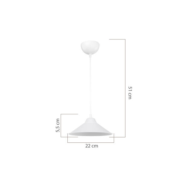 Pendentif Delta Blanc