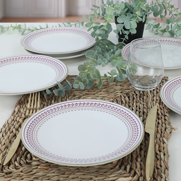 Mande Circlet Pasta Tabağı 20 Cm 6 Adet - 19869 | Keramika