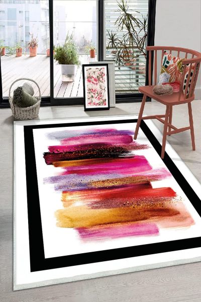 Birkilim Yıkanabilir Dekoratif Halı İpeksi Kaymaz Taban | MLN-IP-HS-241