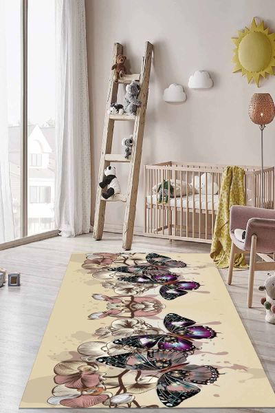 Birkilim Yıkanabilir İpeksi Kaymaz Taban Çocuk Odası Halısı | MLN-IP-HT-1170