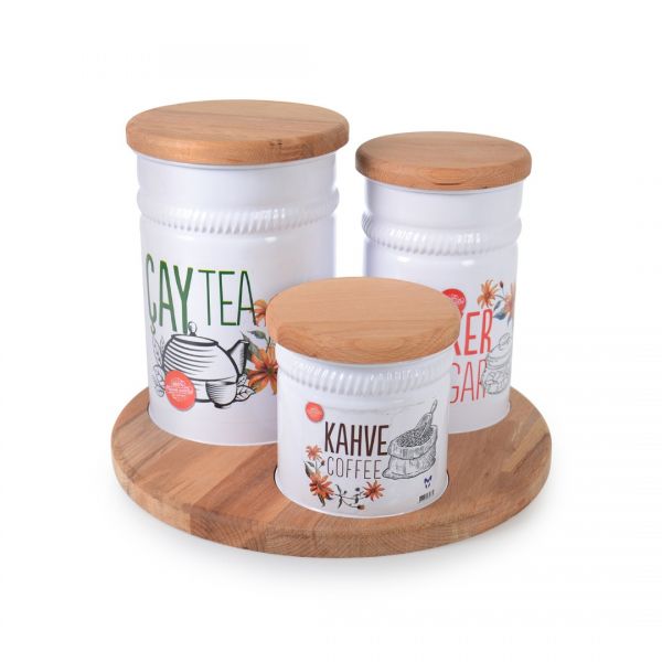 İpek Züccaciye | Standlı 3'lü Metal Baharatlık | 803B