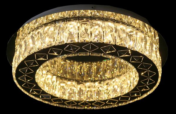 Dekonaz Kristal LED Yuvarlak Tavan Lambası MP3 Bluetooth Ø50cm | DTX-C27-19