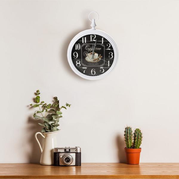 Kahve Desenli Duvar Saati