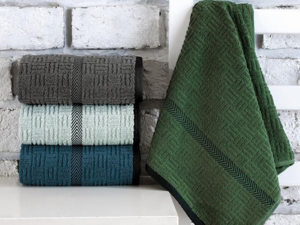 Cottonbox Road Mix Jacquard Set mit 4 Handtüchern