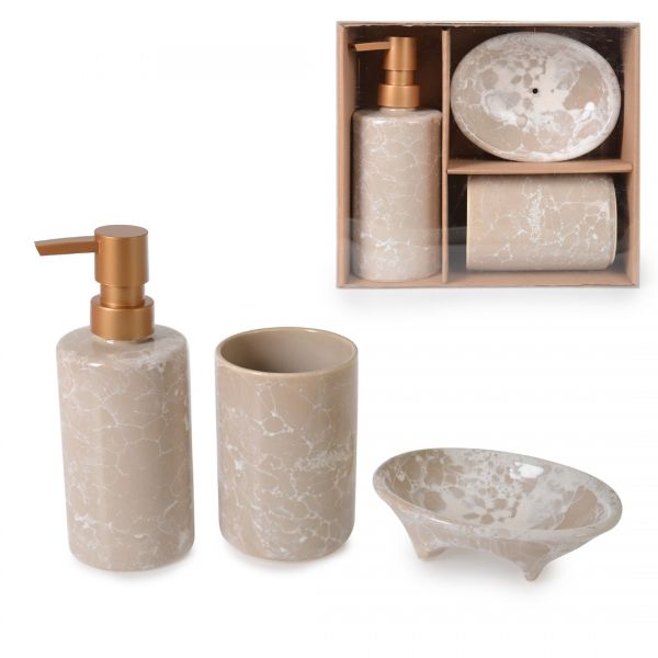 طقم حمام سيراميك VIZON 3-LU | IPEK-SRB621