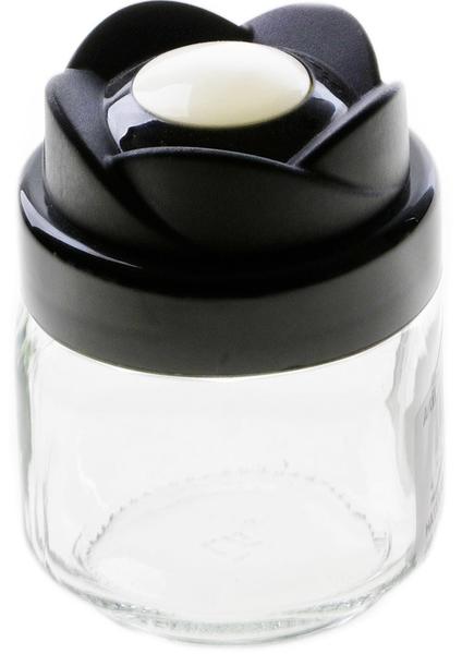 Miradan Cam Kavanoz 200ml Siyah