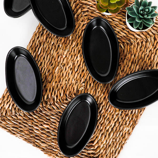 Snack / Sauce Mer Noire Mat 14 Cm 6 Morceaux | Keramika