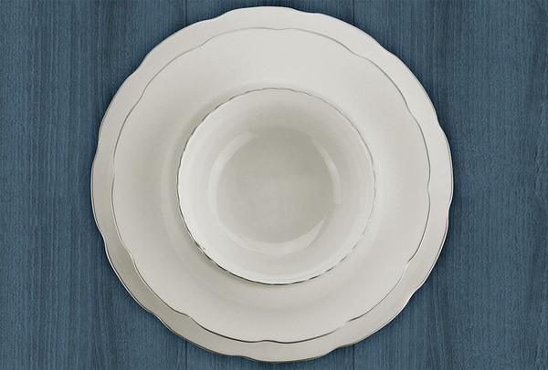 Kütahya Porselen Bone Olympos Yemek Seti | 48 Parça | 12 Kişilik | Yuvarlak | BNOLY24Y2220