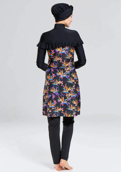 Adasea 4127-19 Siyah Tam Kapalı Tesettür Mayo