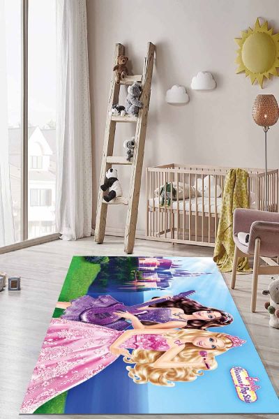 Birkilim Yıkanabilir İpeksi Kaymaz Taban Çocuk Odası Halısı | MLN-IP-HT-1039