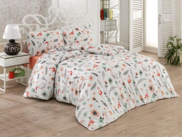 Minteks Çift Kişilik Flamingo Ranforce Nevresim Takımı