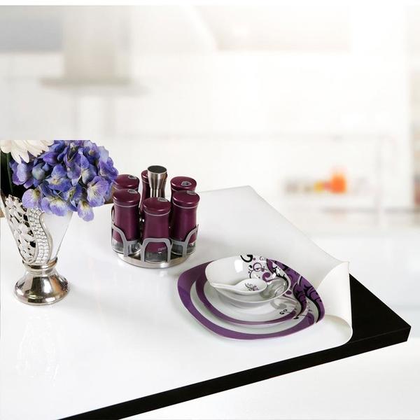 Çınar PVC 1,7mm 100cm Masa Örtüsü - Beyaz