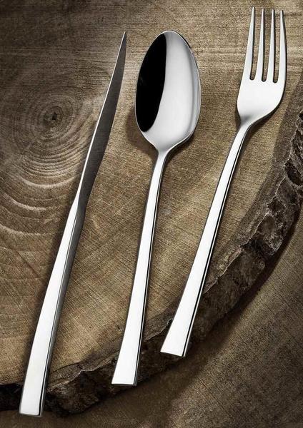 Neva Besteck Set für 12 Personen 84 Teilig Silber